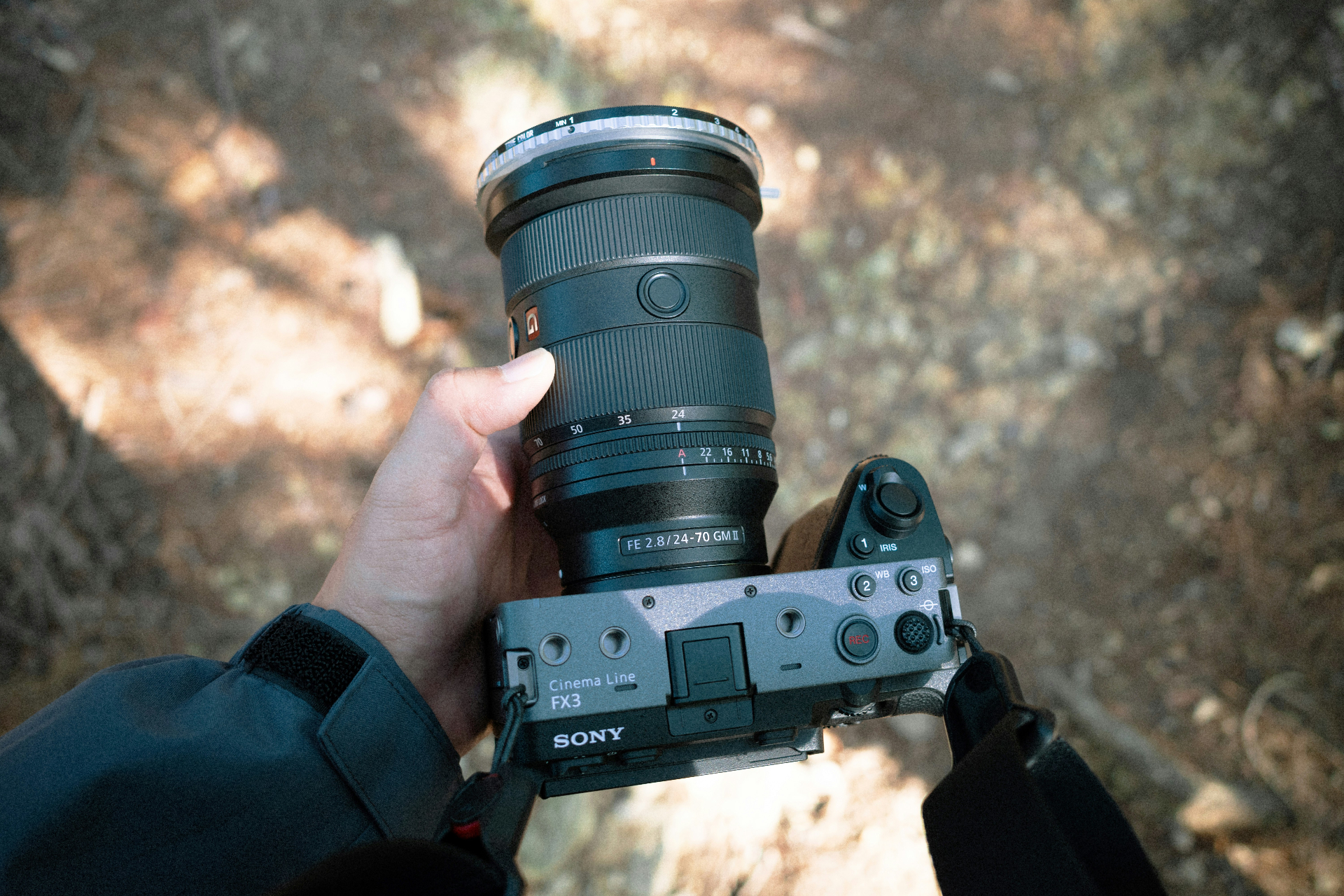 Sony FX3 cinema camera used for on-site content production